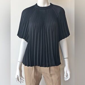 Vince Black Pleated Blouse